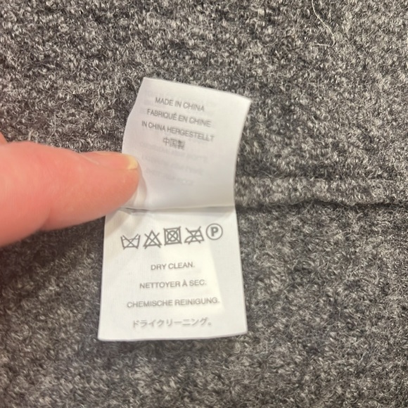 J. Crew Italian Boiled Wool long coat grey women’s size 12 - 100% wool - Picture 10 of 13